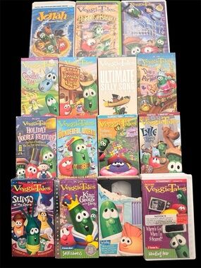 15 Collectible Vintage Veggie Tales VHS Tapes